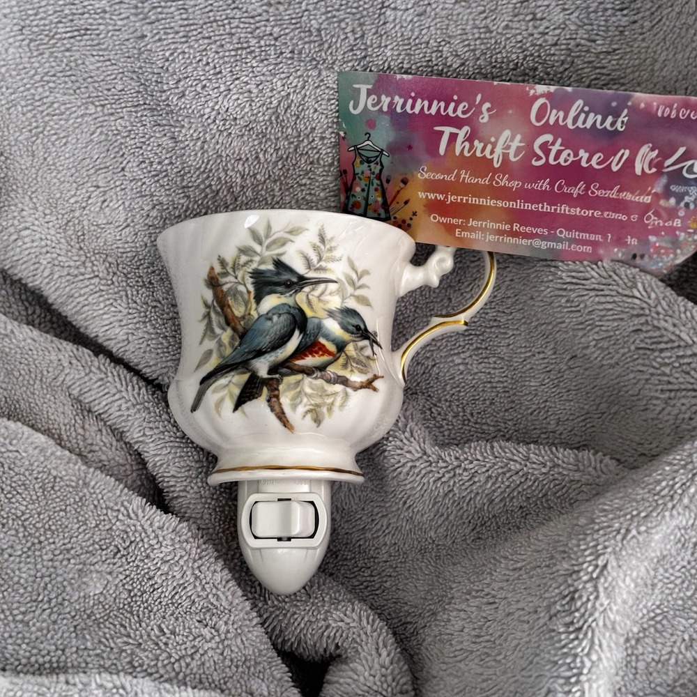 Rosina Queens Kingfisher Tea Cup Night Light